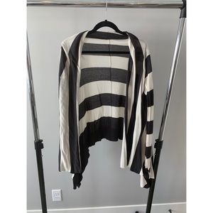 Billabong black and white striped cardigan